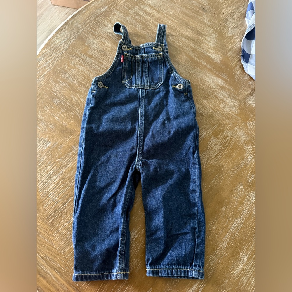 LEVI’S Dark Denim Girls Overalls 24 mths